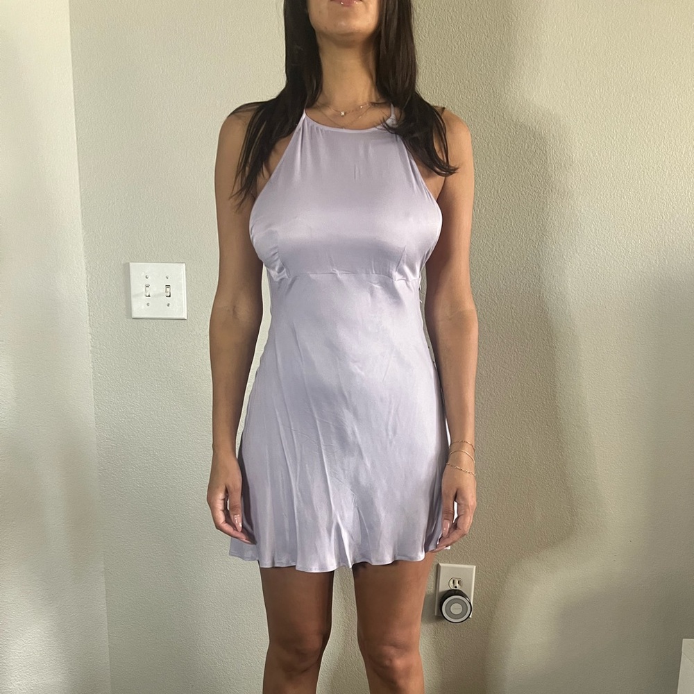 Zara Lavender Mini Dress - Picture 2 of 4